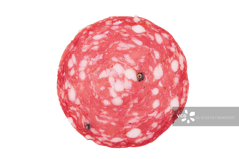 萨拉米香肠切片图片素材