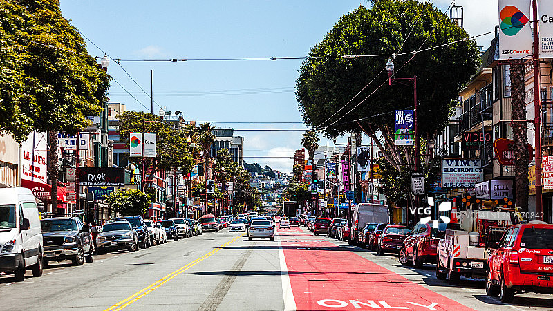 旧金山-教会区交通图片素材