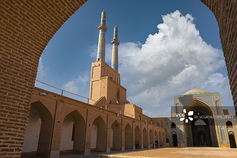 伊朗亚兹德聚礼清真寺图片素材