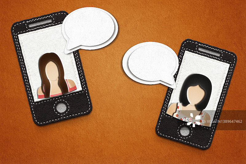 数字移动通信朋友聊天图标图片素材