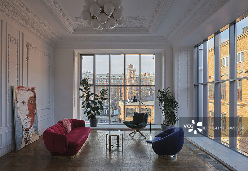 经典风格的阁楼工作室图片素材