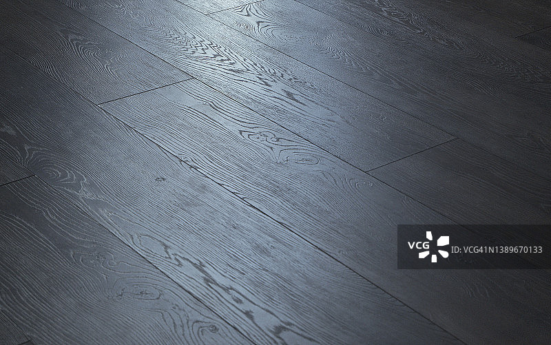 镶木地板侧视图和顶视图，浅灰色背景图片素材
