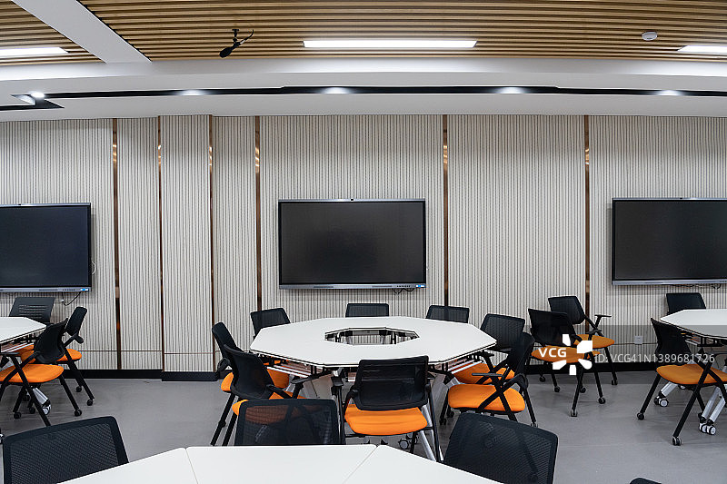 现代多媒体教室内部图片素材