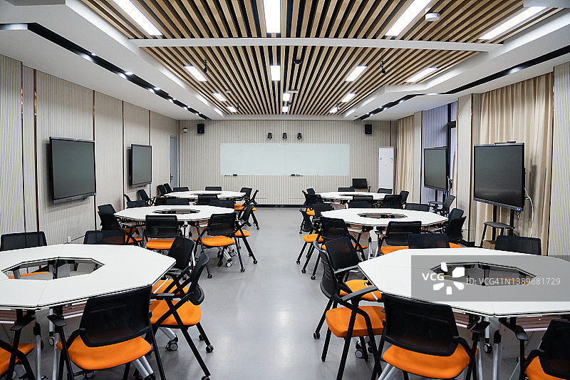 现代多媒体教室内部图片素材