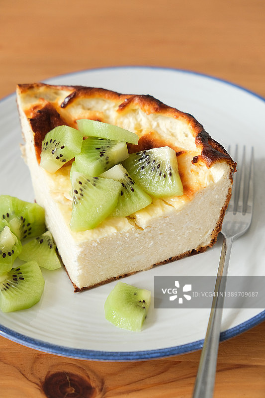 意大利乳清干酪甜砂锅切片图片素材