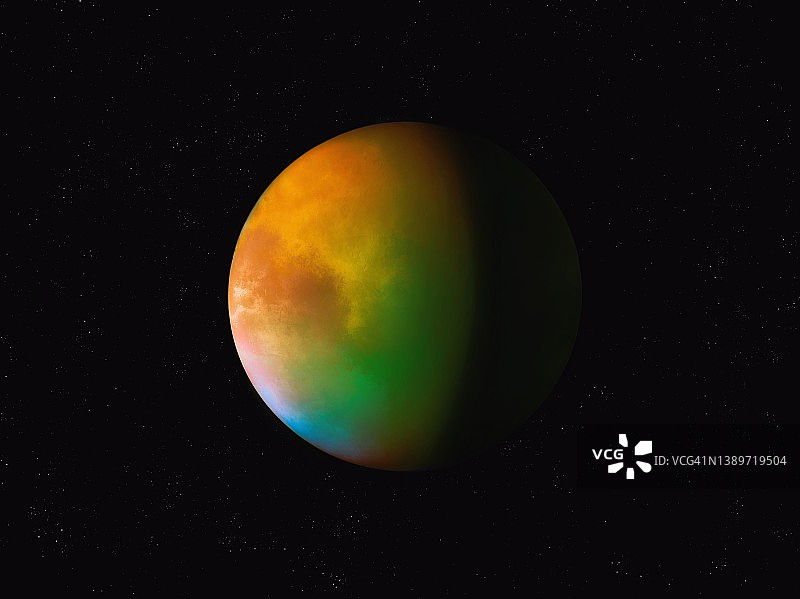 太空中的系外行星与恒星图片素材