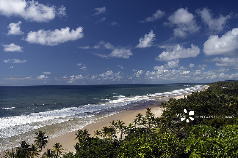 巴西巴伊亚伊塔卡雷津霍海滩图片素材