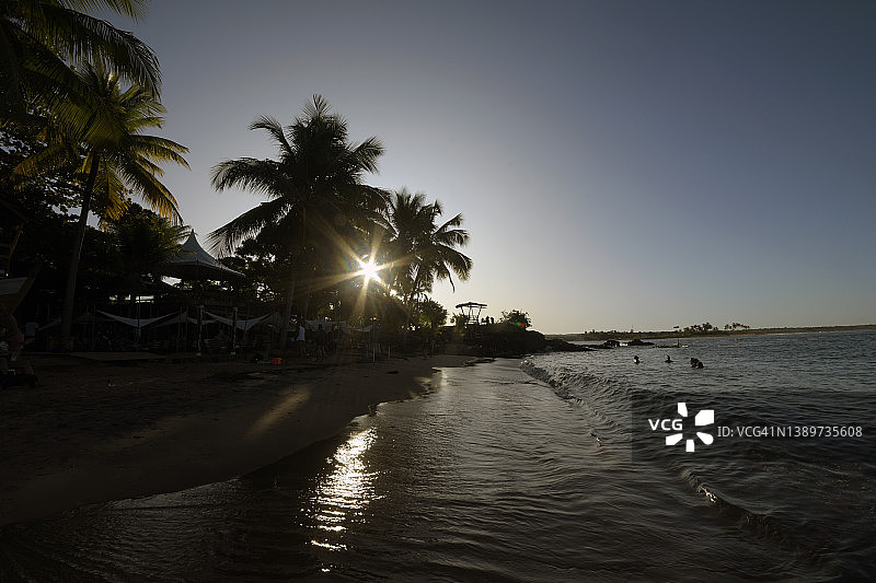 巴西巴伊亚州伊塔卡雷孔查海滩图片素材