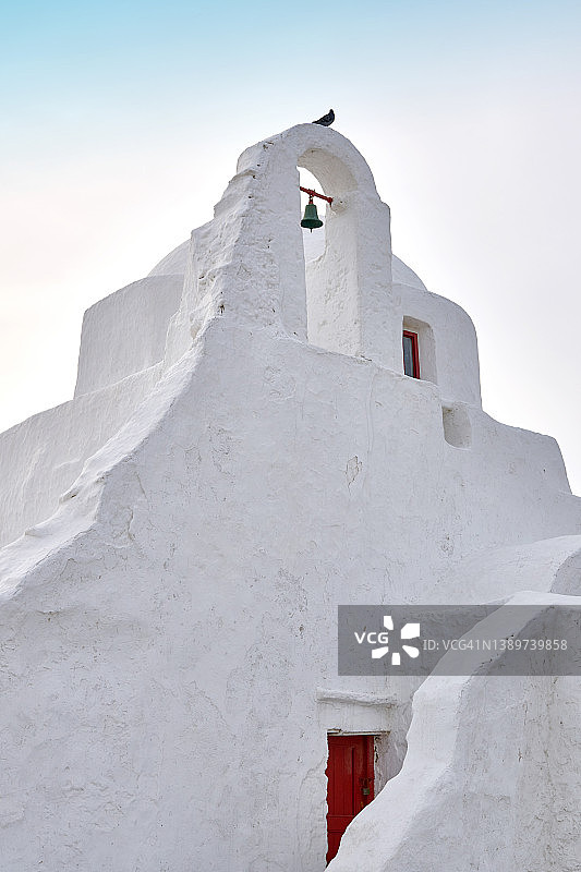 希腊米科诺斯岛帕拉波尔提亚尼圣母教堂图片素材