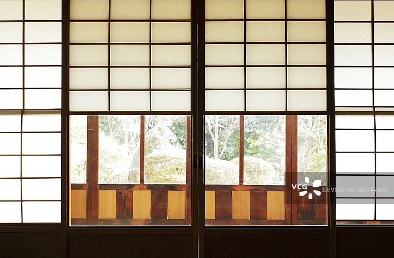 滑动纸质门图片素材