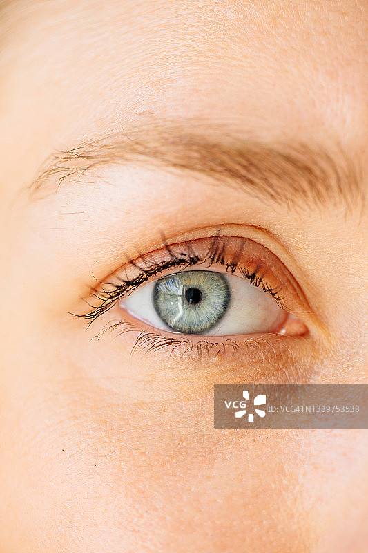 蓝眼睛特写图片素材