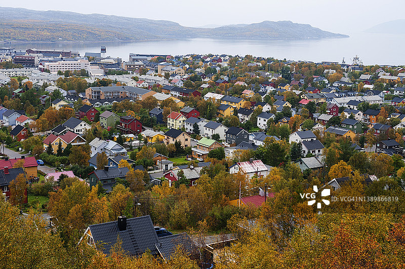 挪威希尔克内斯秋色图片素材