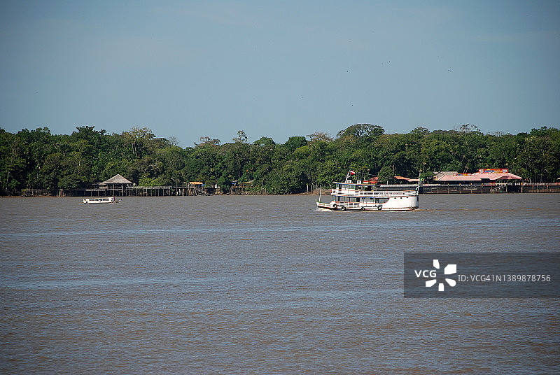 亚马逊河水路运输图片素材