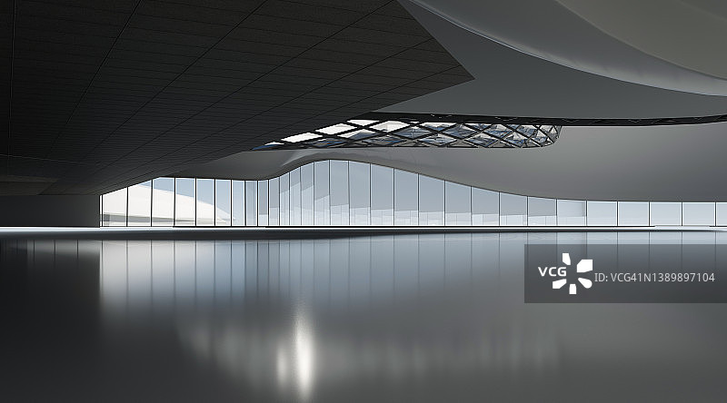 带有玻璃穹顶的现代建筑图片素材