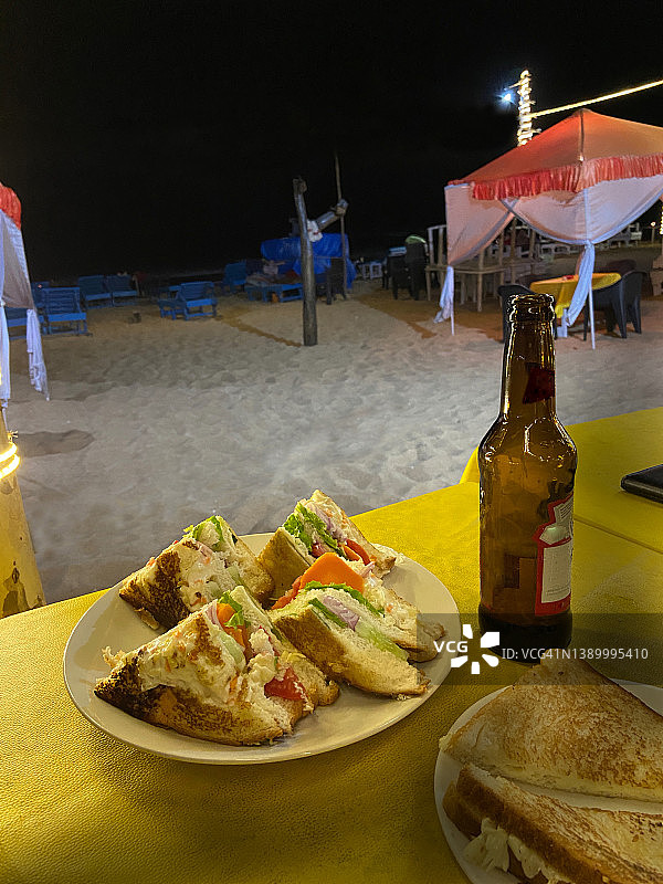 海滩小吃图片素材