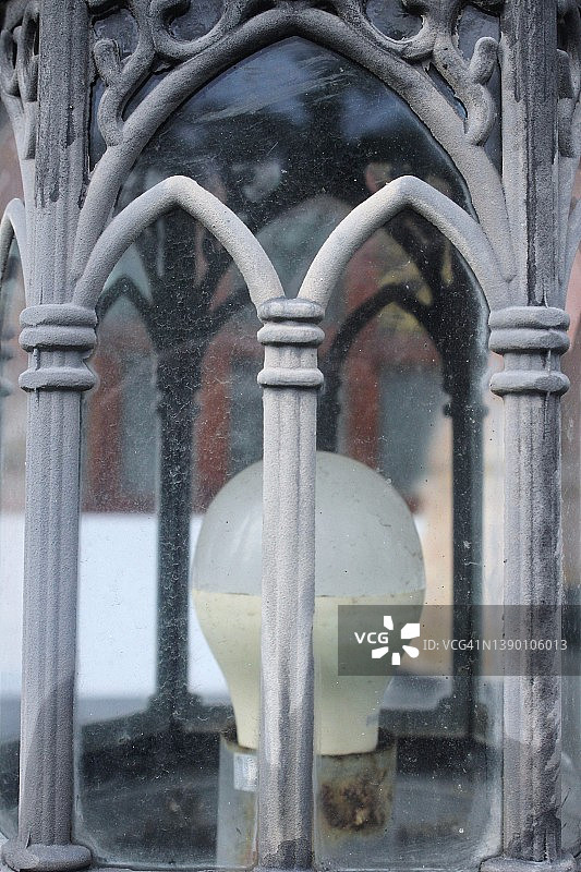 清真寺花园灯箱图片素材