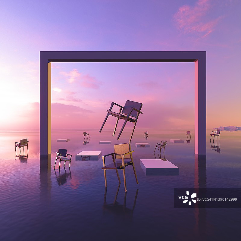 梦幻空间悬浮图片素材