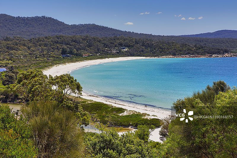 澳大利亚塔斯马尼亚比纳隆湾火焰湾图片素材
