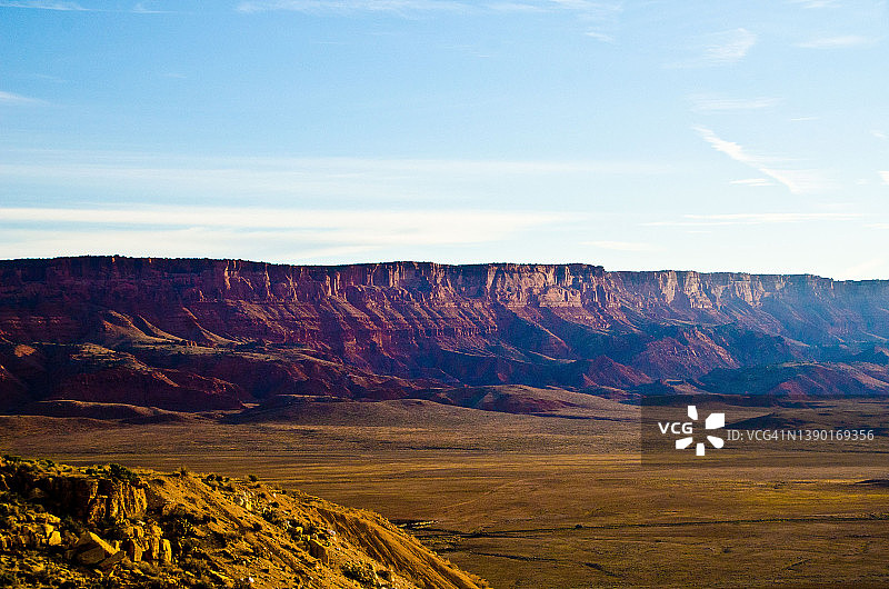 亚利桑那州，勒菲弗瞭望台，大阶梯-埃斯卡兰特弗米利恩悬崖景观图片素材