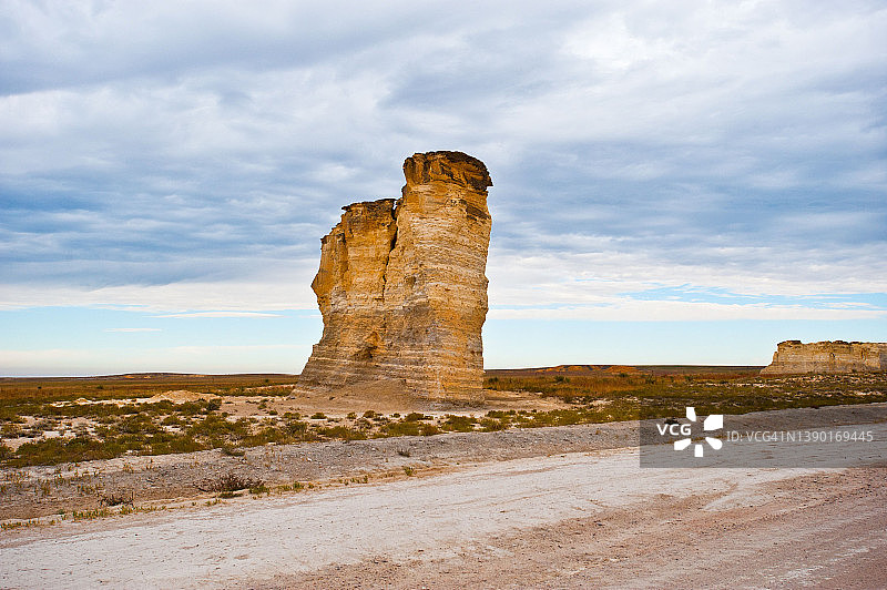 堪萨斯州奥克利纪念碑白垩岩图片素材