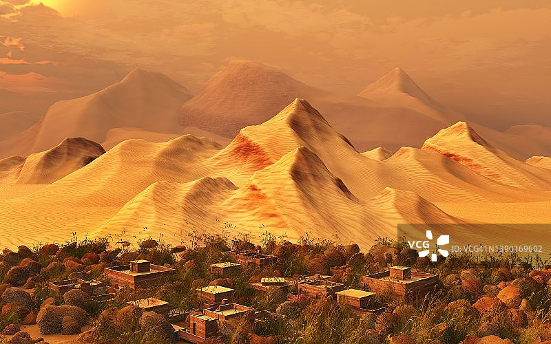 沙漠逼近图片素材