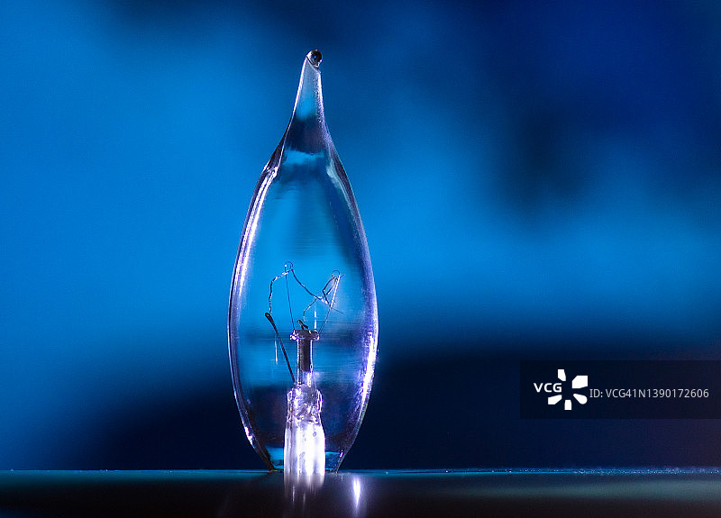 单个透明灯泡图片素材