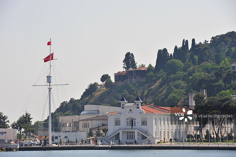伊斯坦布尔海贝里阿达海军军校建筑图片素材
