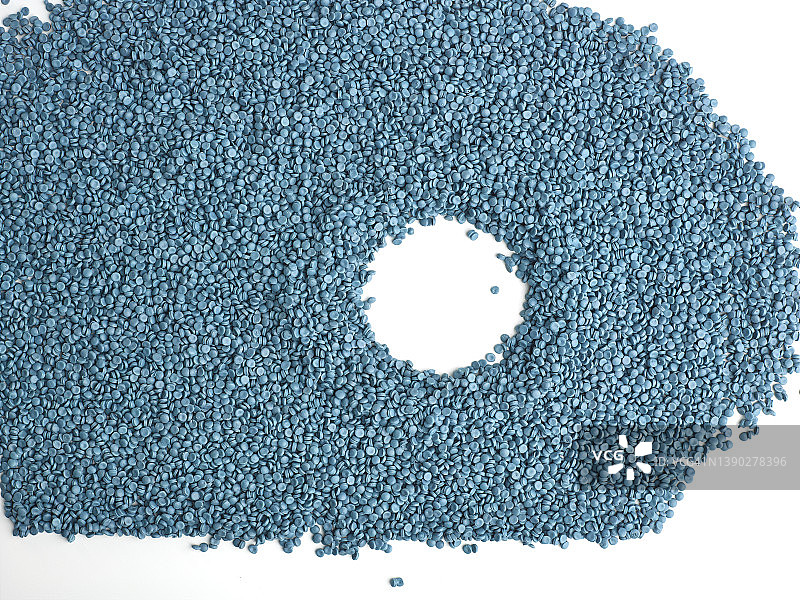 回收的聚乙烯颗粒图片素材