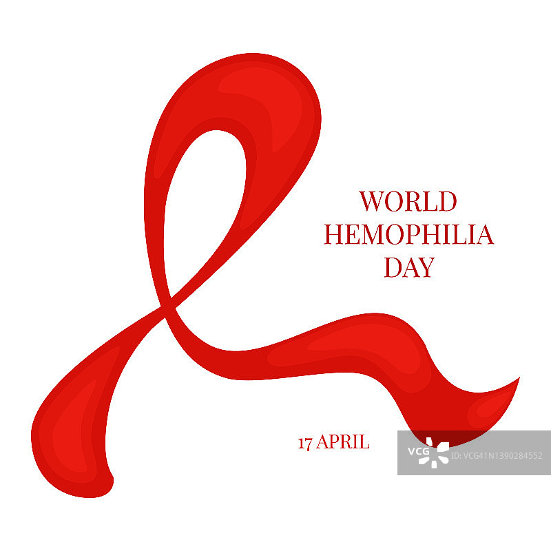 血友病宣传丝带概念图图片素材