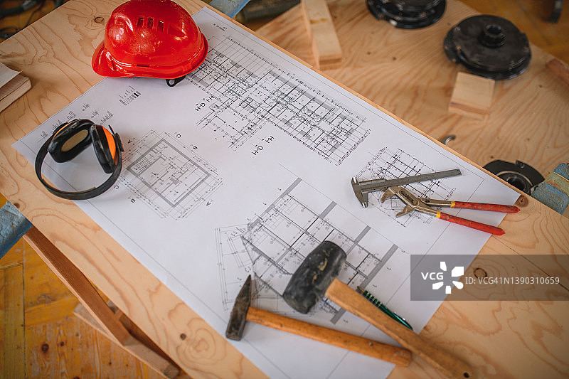 木匠的刨子和工具图片素材