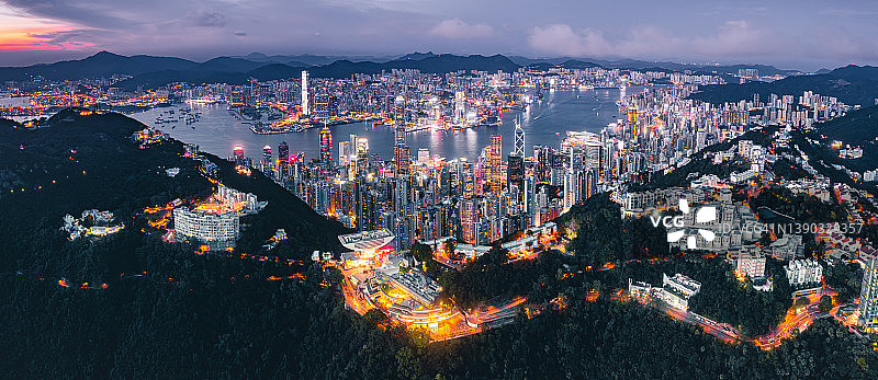 香港维多利亚港城市风光图片素材