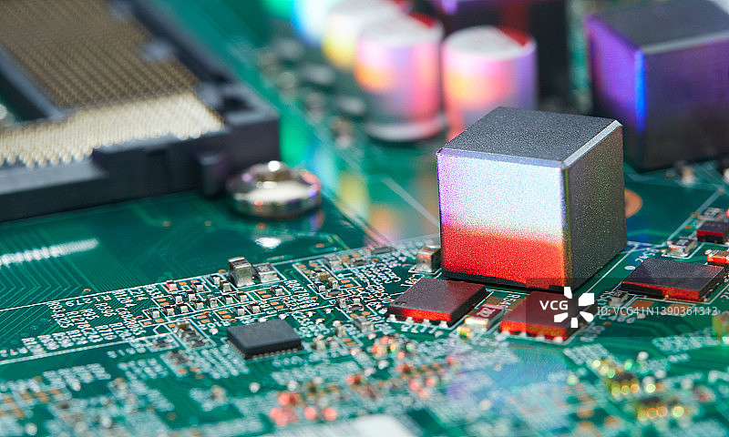 电脑芯片特写图片素材