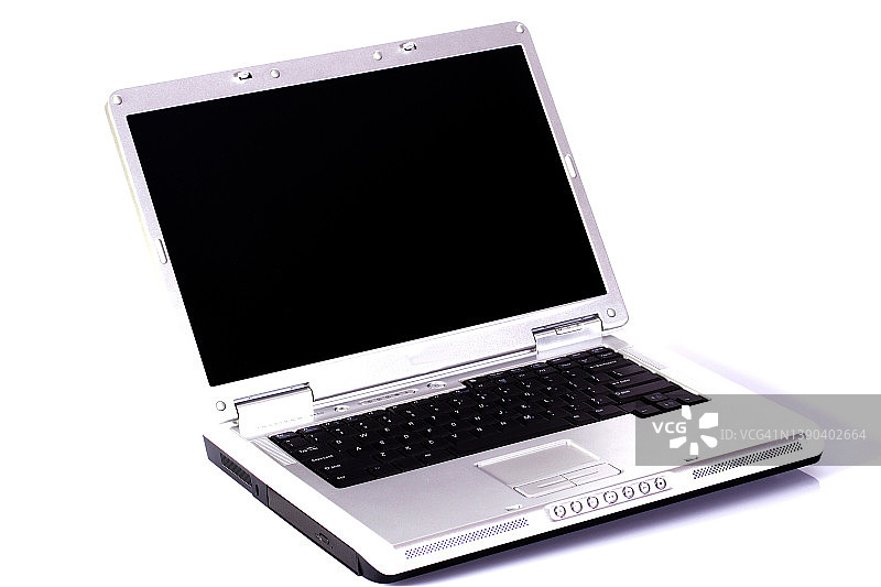 白色背景上的笔记本电脑图片素材