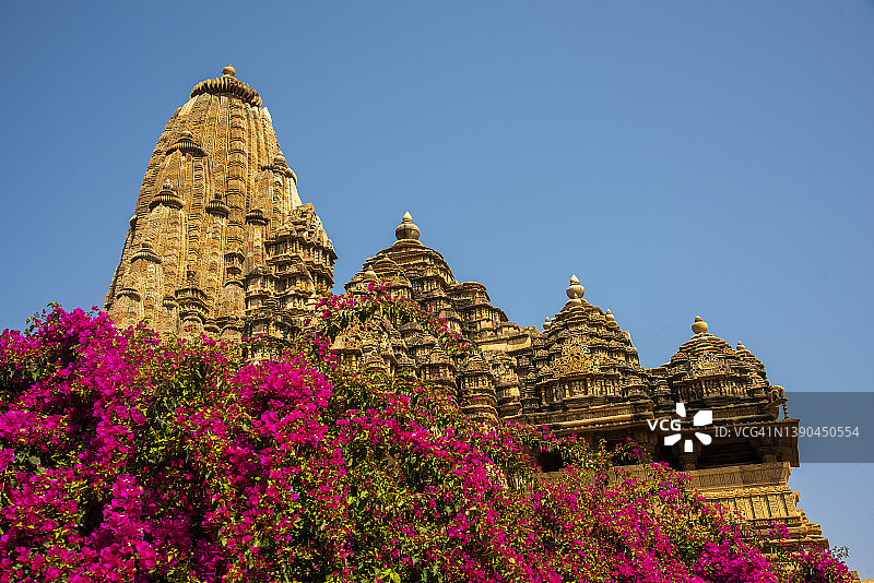 印度卡朱拉霍神庙（联合国教科文组织世界遗产）图片素材