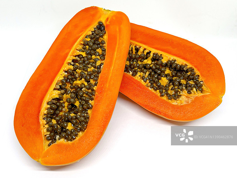 带籽的成熟木瓜图片素材