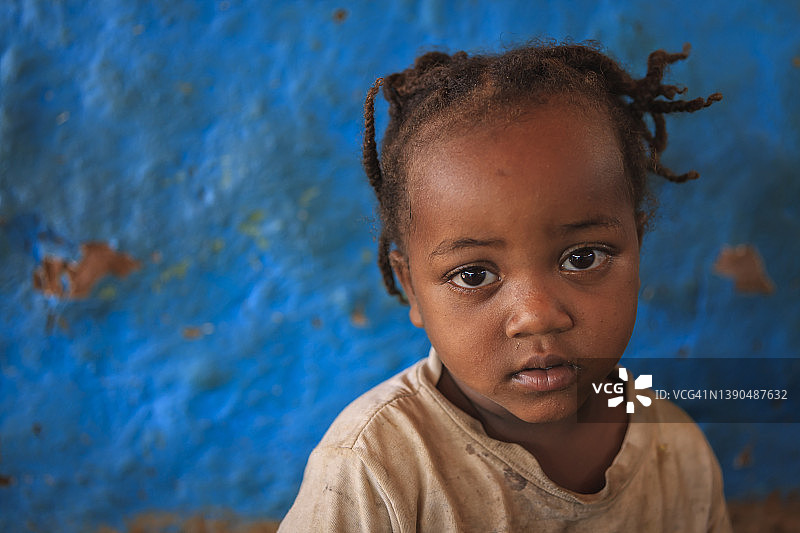 埃塞俄比亚的非洲小女孩图片素材