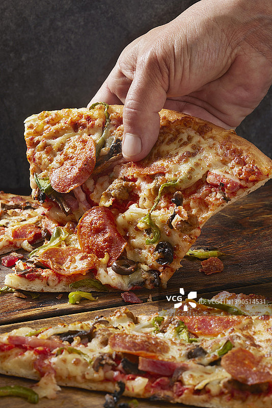 正宗纽约风味披萨图片素材