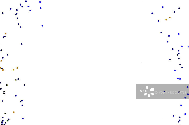 白色背景上的星星纸屑图片素材