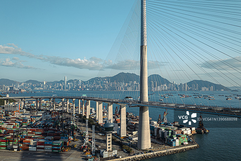 昂船洲大桥图片素材