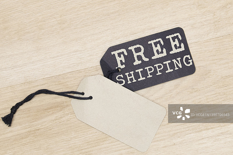 价格标签上的免费送货图片素材