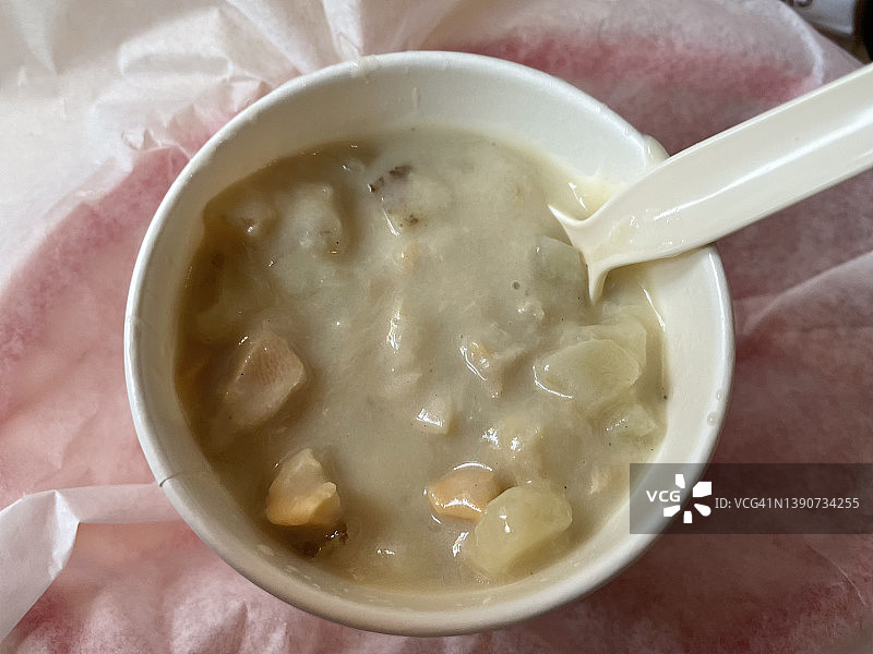 蛤蜊浓汤图片素材