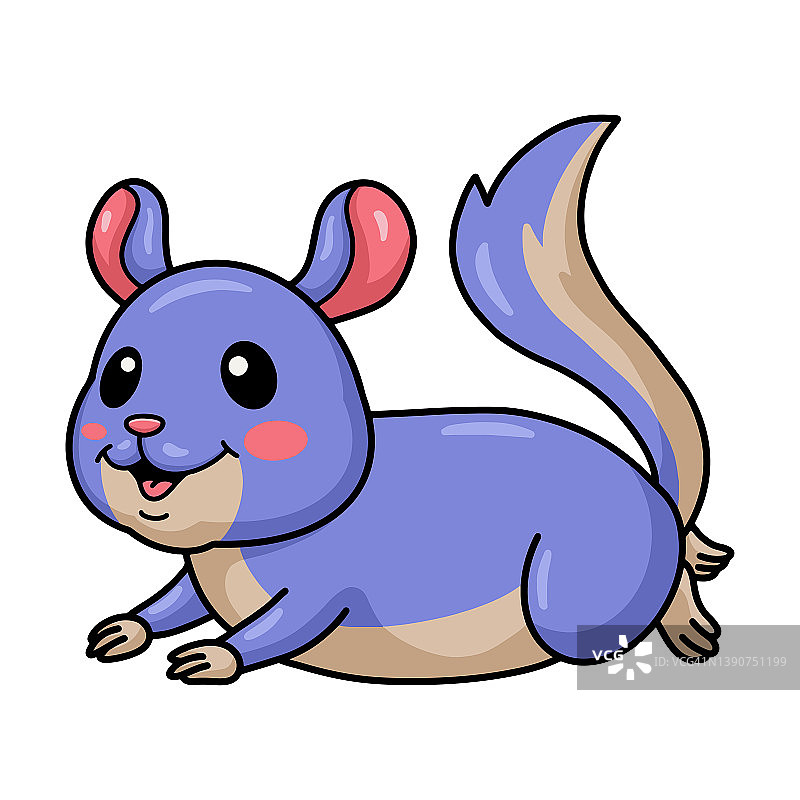 可爱的小龙猫卡通形象图片素材