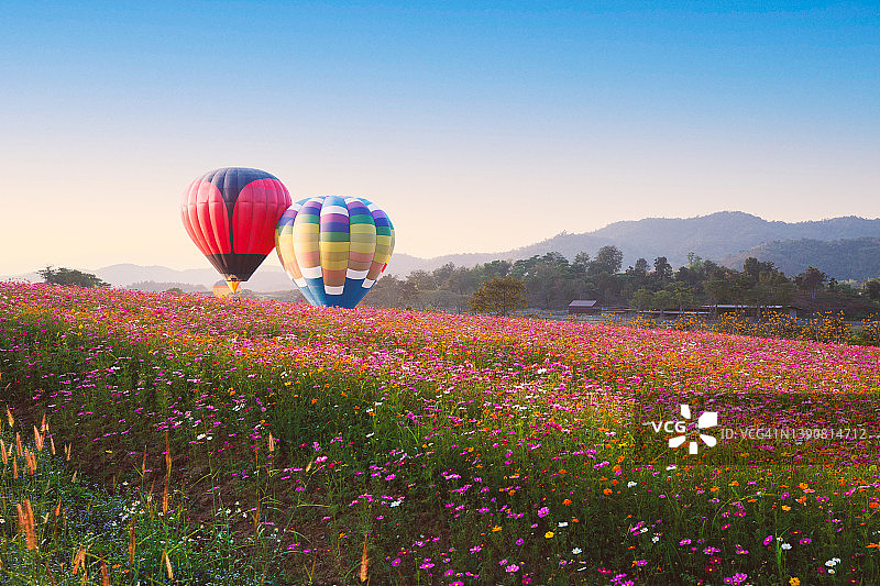 彩色热气球图片素材