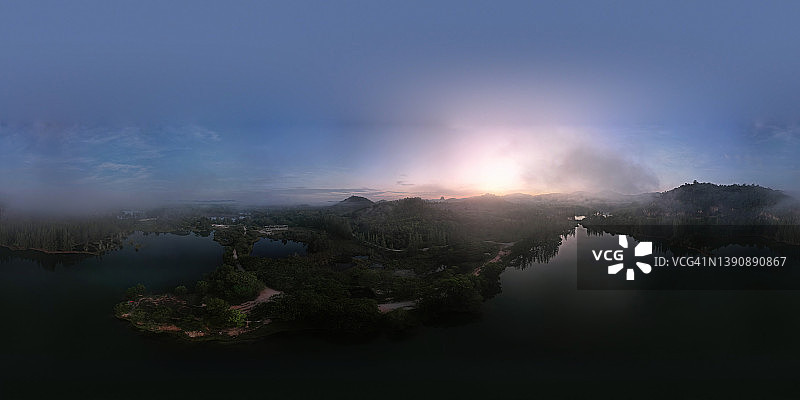 泰国里翁日出全景图片素材