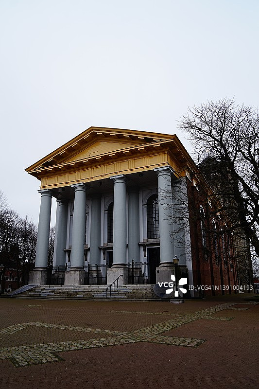 荷兰泽里克泽新教堂外墙图片素材