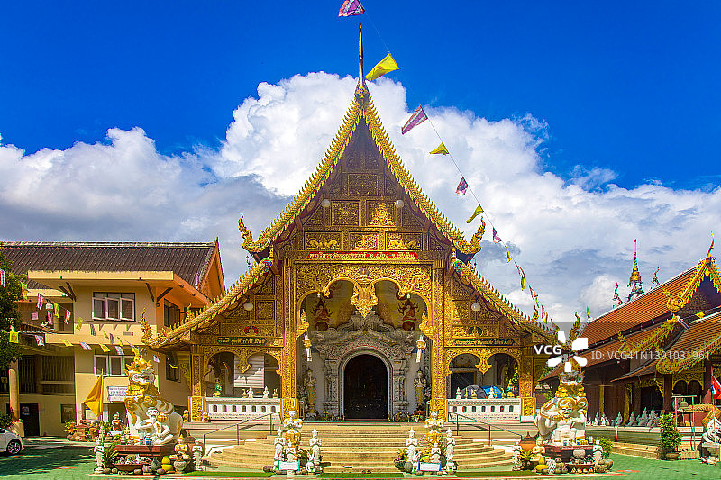 泰国清迈府的瓦潘通寺图片素材