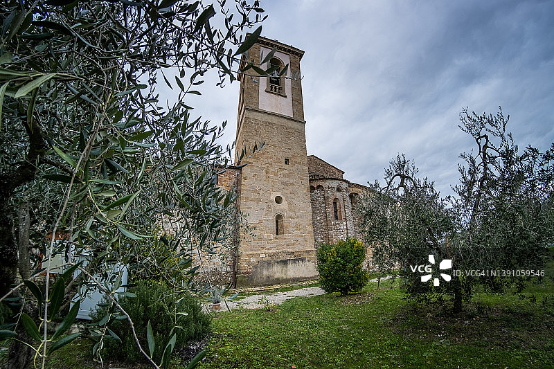 意大利托斯卡纳佛罗伦萨巴贝里诺-瓦尔德尔萨阿皮亚诺图片素材