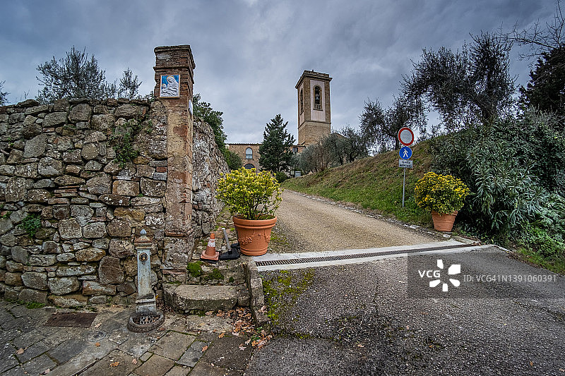 意大利托斯卡纳佛罗伦萨巴贝里诺-瓦尔德尔萨阿皮亚诺图片素材
