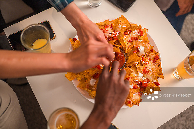 看起来很美味的墨西哥玉米片图片素材