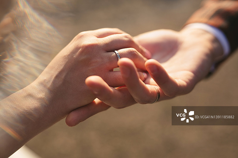 新娘和新郎的特写图片素材